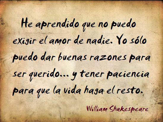 frase amor shakespeare